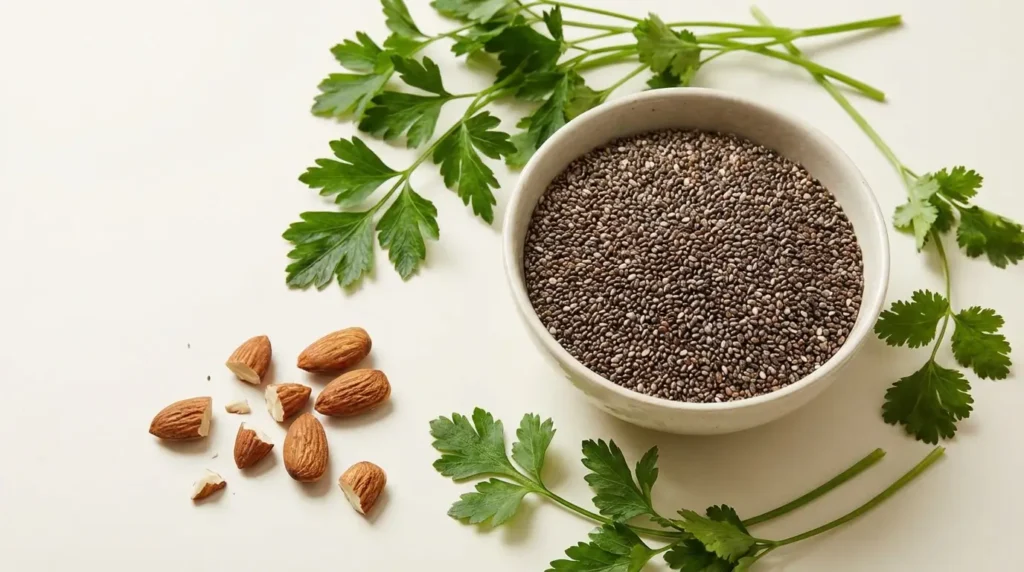 graines alcalines amandes herbes aromatiques régime acido-basique