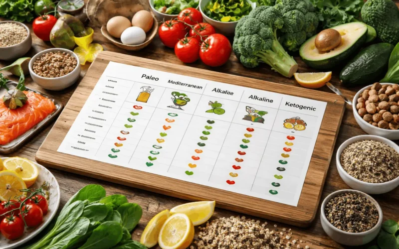 Comparaison régimes alimentaires