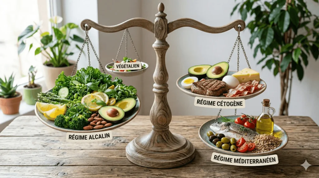 Comparaison régimes alimentaires