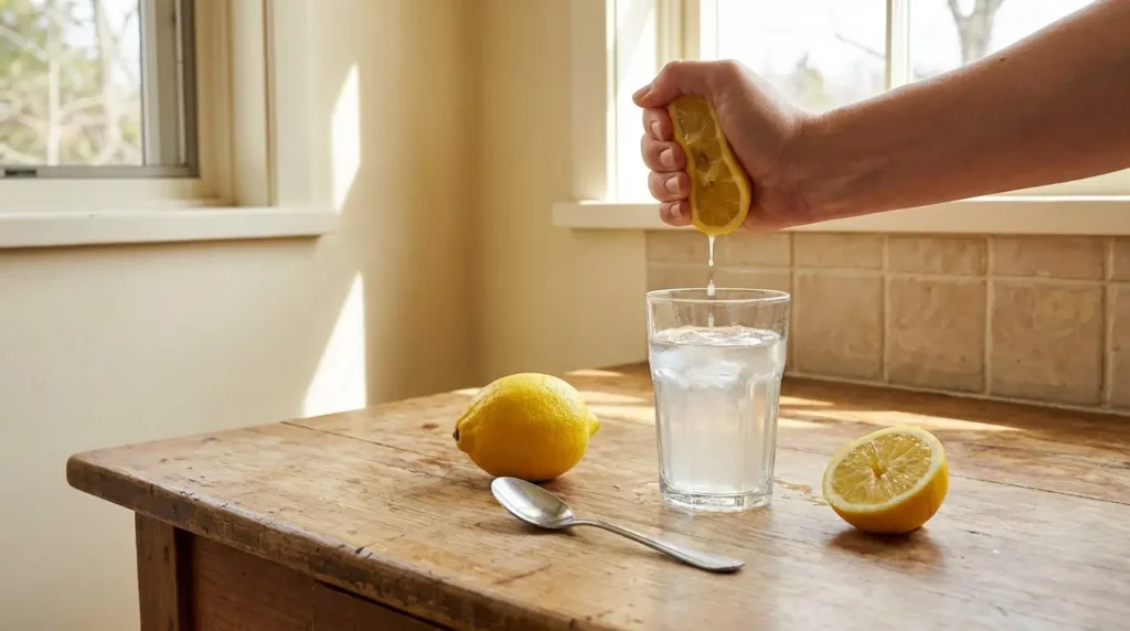 préparer eau citronnée