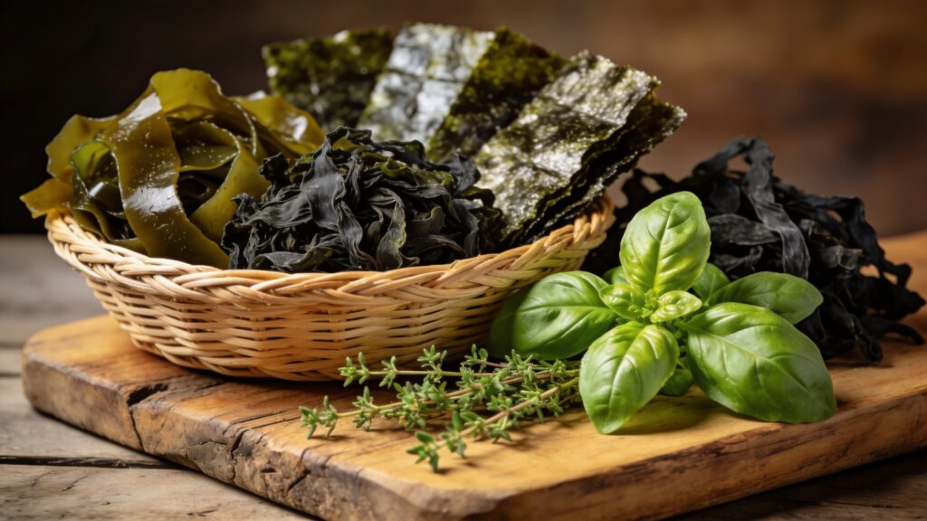 algues herbes aromatiques calcium alimentation naturelle