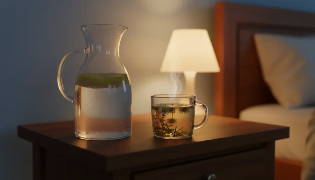 Diffuseur d'huiles essentielles et boisson chaude, alimentation alcaline et sommeil