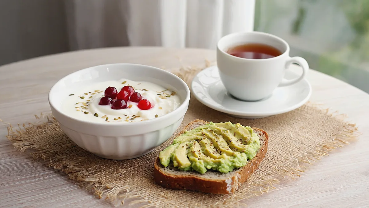Premier repas équilibré en fin de matinée pendant une semaine de jeûne intermittent